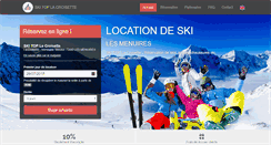 Desktop Screenshot of location-ski-menuires.fr