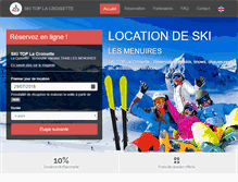 Tablet Screenshot of location-ski-menuires.fr